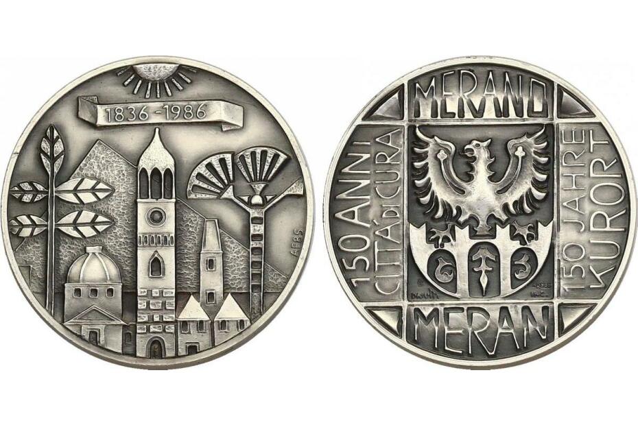 Ag-Medaille 1986 "150 Jahre Kurort Meran" stgl.