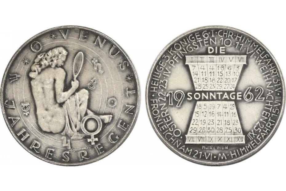 Br-Medaille 1962 "Jahresregent Venus" vz