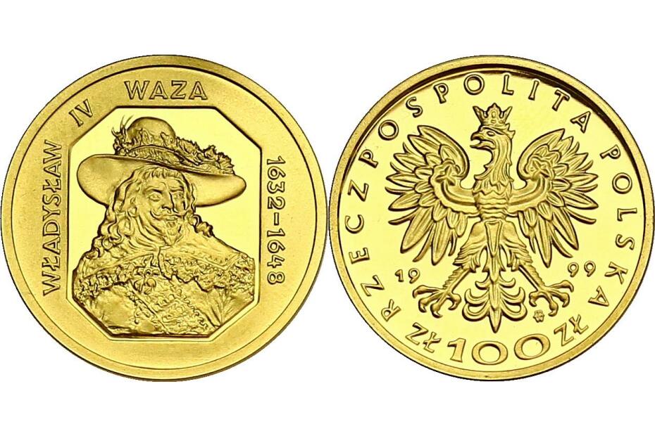 100 Zloty 1999 "Wladyslaw IV" KM.371/Fb.174  pp