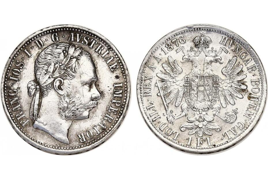 Gulden 1876  J.342/Fr.1496  ss+/vz