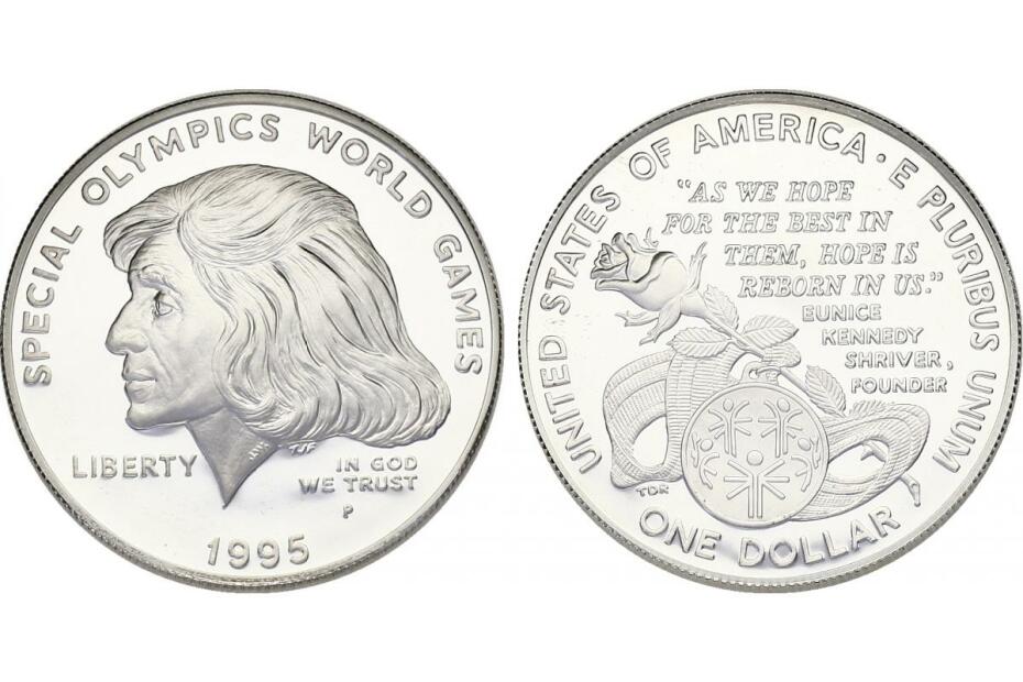 Dollar 1995 P "Eunice Kennedy" KM.266  pp
