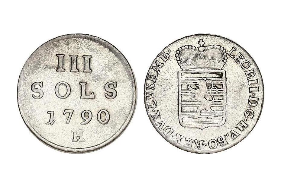 III Sols 1790 H f. Luxemburg Her.95/J.75   f.vz  (2)