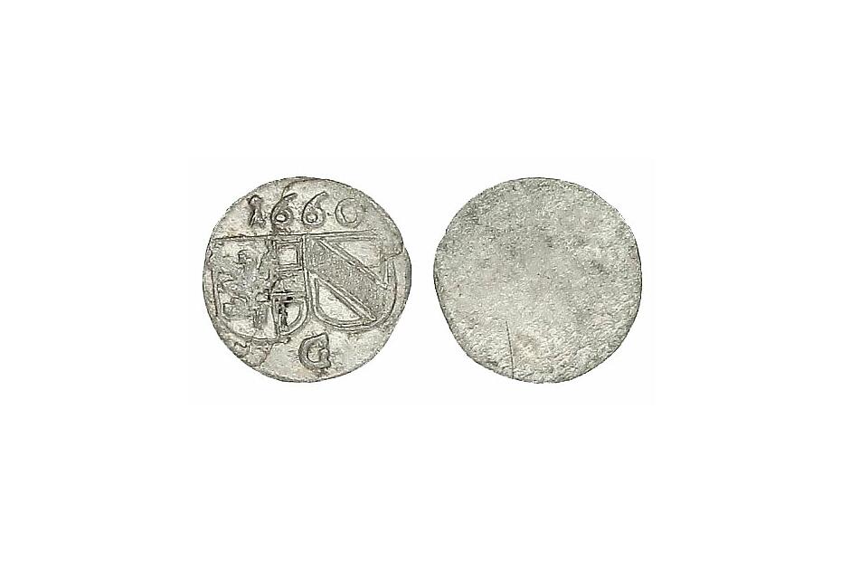 Pfennig 1660 Pr.1565/HZ1868  f.vz  R  