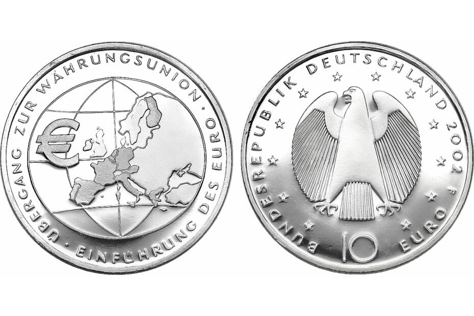 10 Euro 2002 "Währungsunion" KM.215 stgl.