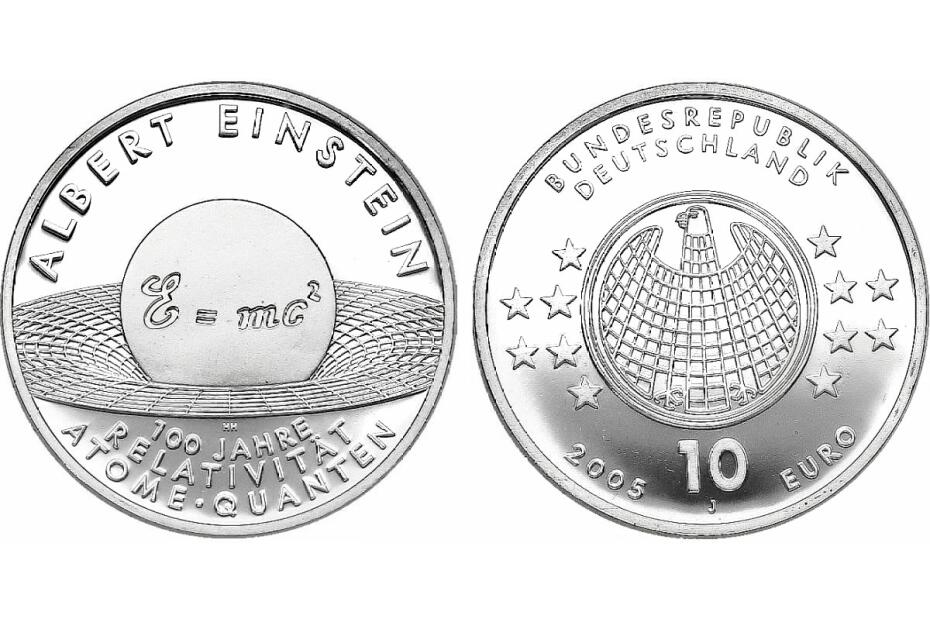10 Euro 2005 J "Albert Einstein" KM.238 stgl.