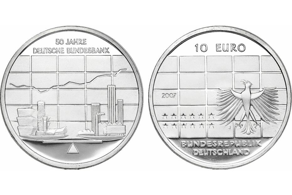 10 Euro 2007 J "Deutsche Bundesbank" KM.266 stgl.