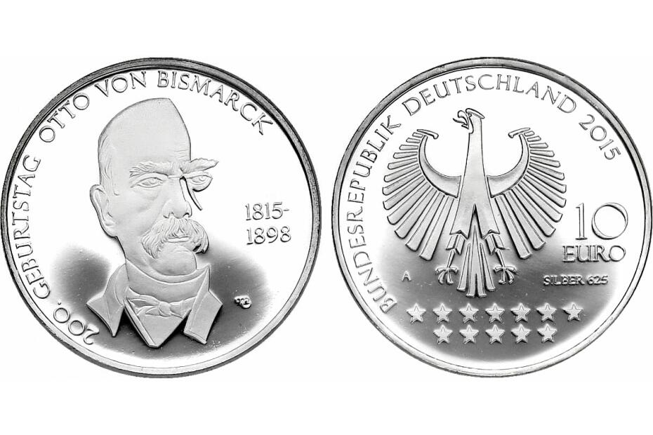 10 Euro 2015 A "Otto von Bismarck" KM.--  pp