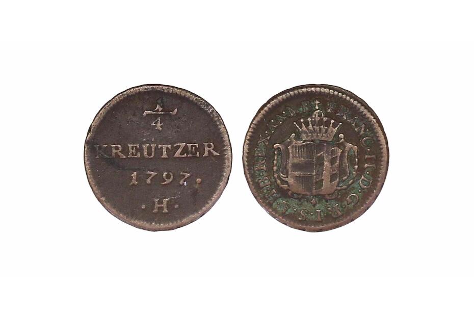 1/4 Kreuzer 1797 H  J.126  ss, R