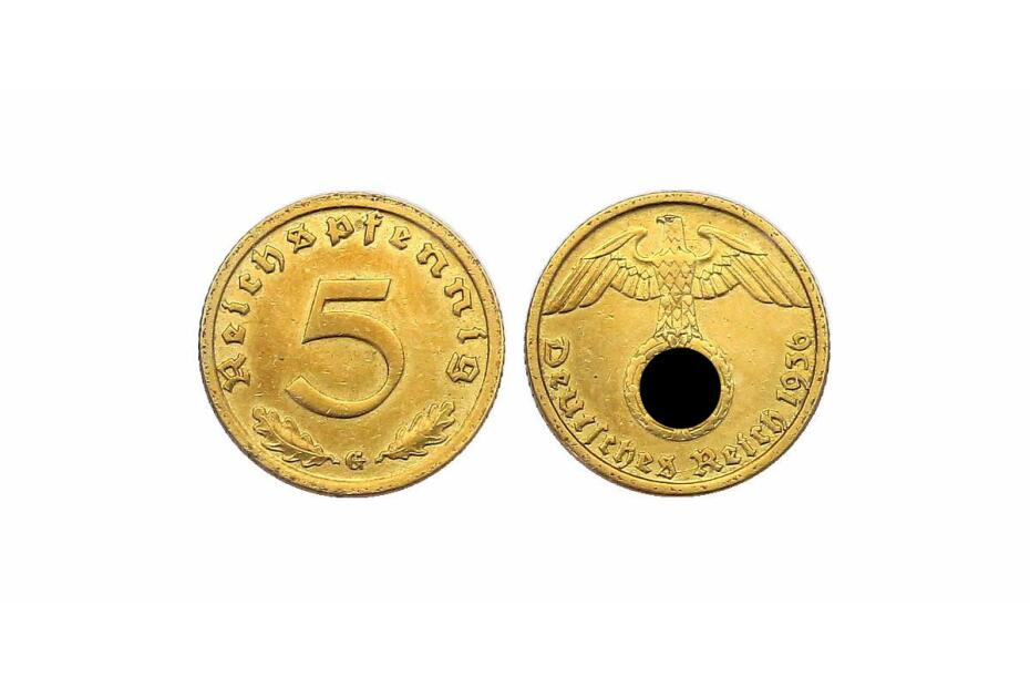 5 Reichspfennig 1936 G  J.363  vz-stgl, R