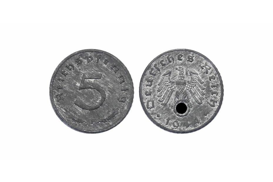 5 Reichspfennig 1944 F  J.370  f.stgl.