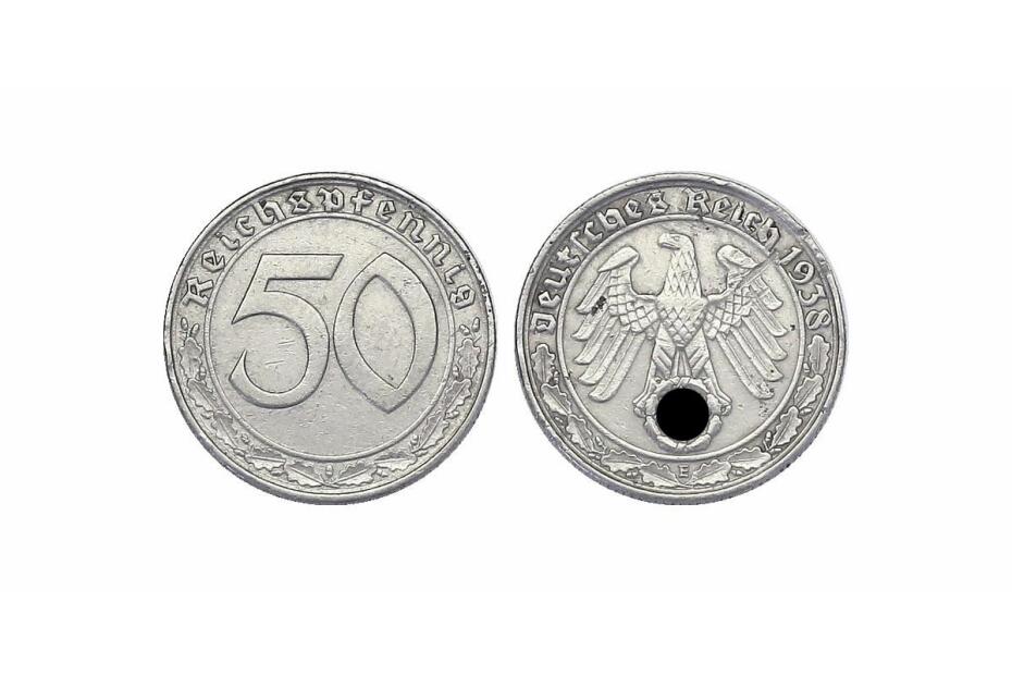 50 Reichspfennig 1938 E   J.365  ss+