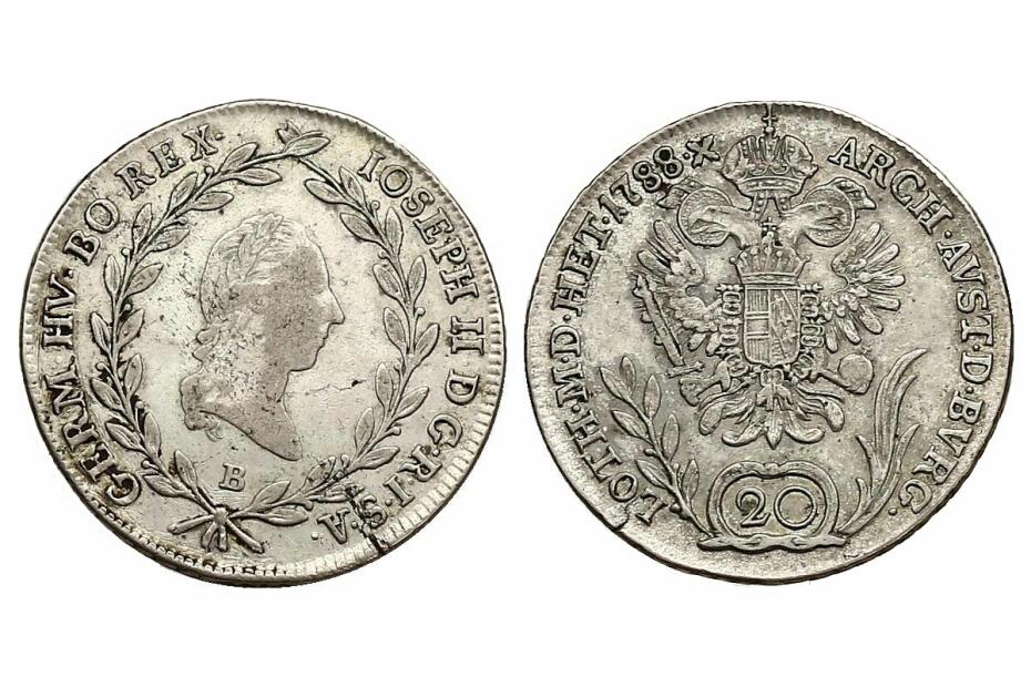 20 Kreuzer 1788 B  Her.234  ss/f.vz 