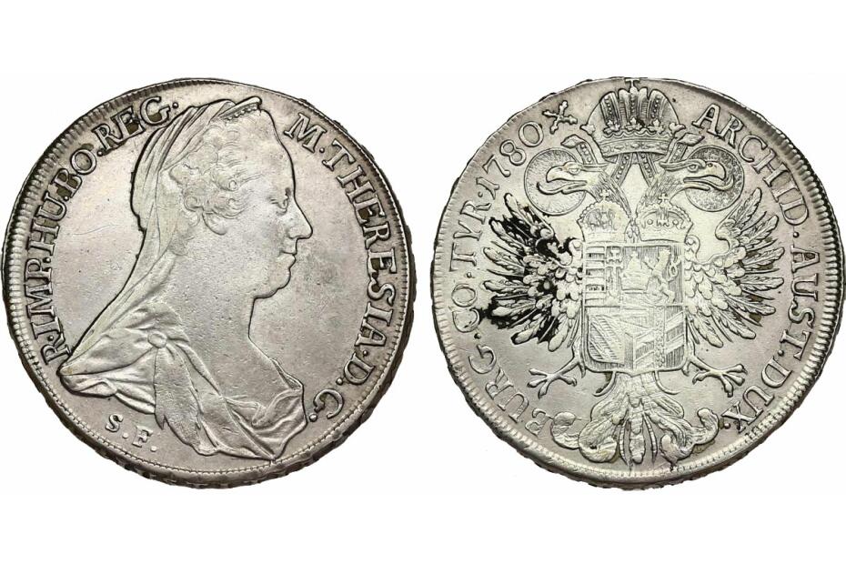 Taler 1780 S.F. Günzburg Hafner32a  ss-vz   R 