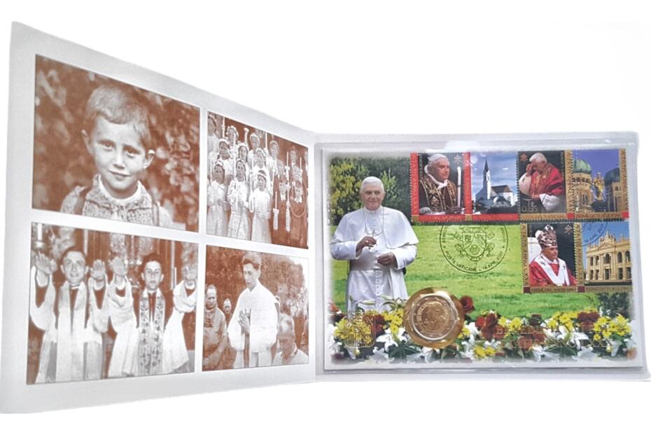 2 Euro 2007 "80. Geburtstag Benedikt XVI." stgl. im Briefmarkenfolder**