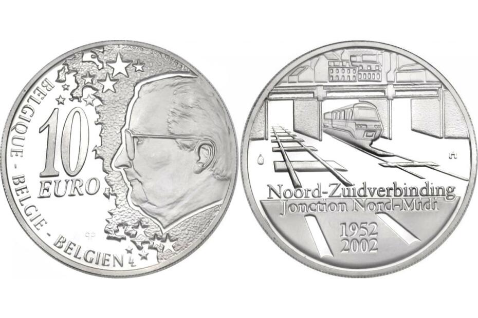 10 Euro 2002 "Belgisches Schienensystem" KM.233  pp