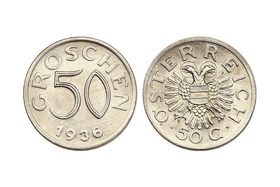 50 Groschen 1936 J.440 vz+