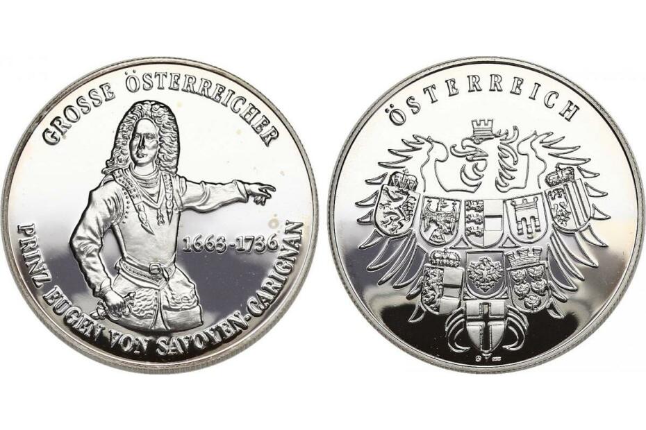 Ag-Medaille o.J. "Prinz Eugen von Savoyen (1663 - 1736)" pp