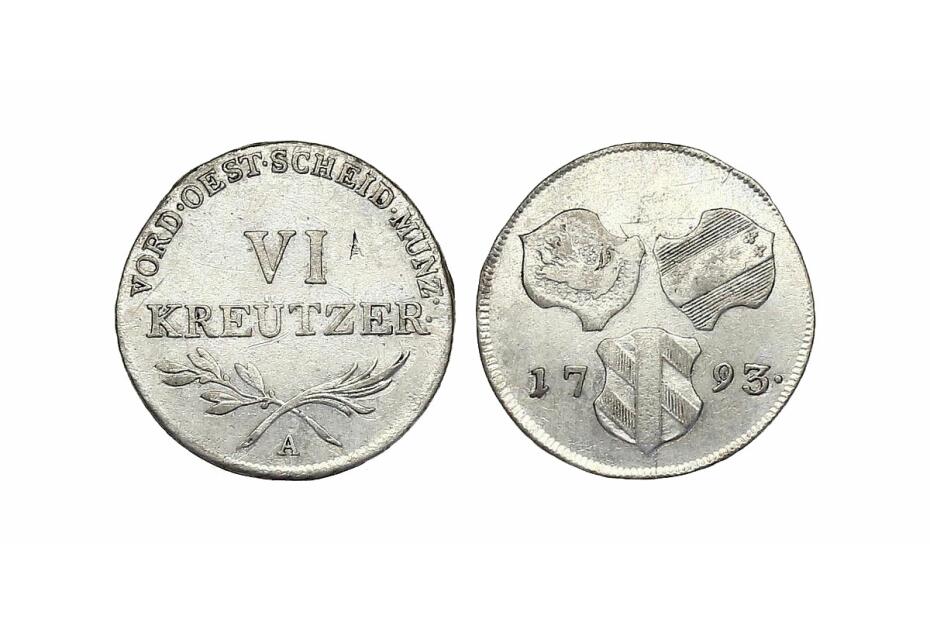 VI Kreuzer 1793 A    J.37/Her.890  ss-vz  R 