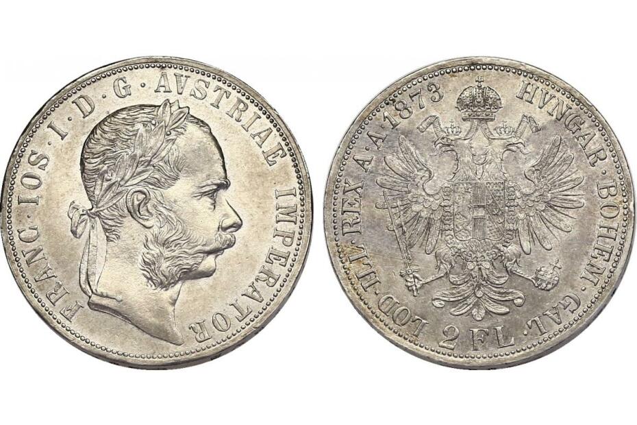 2 Gulden 1873 J.343/Fr.1372  vz