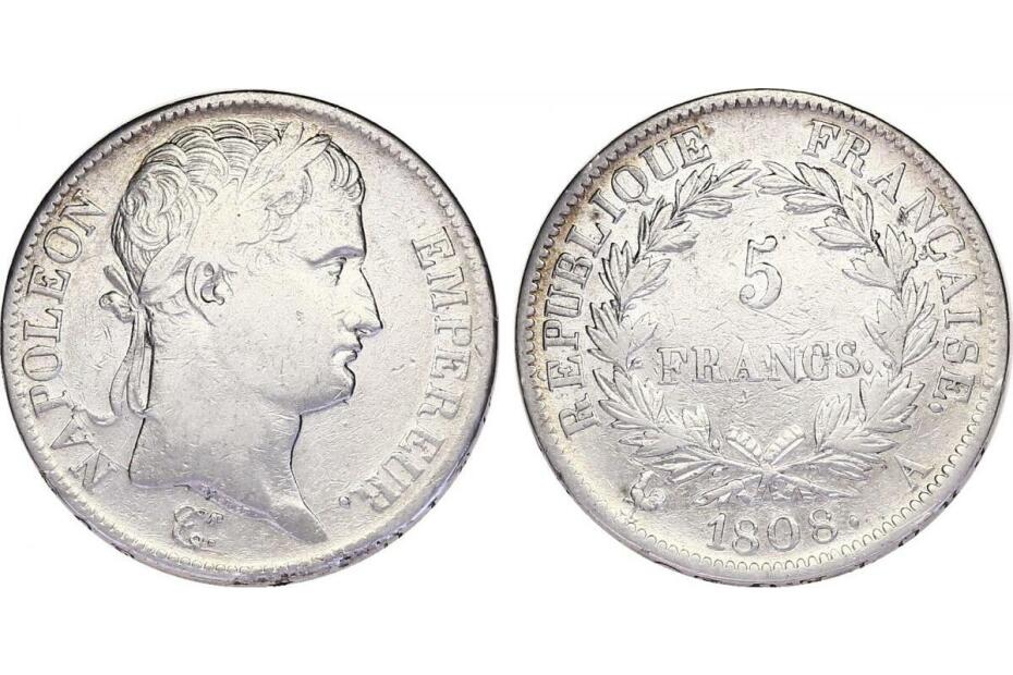 5 Francs 1808 A KM.686.1  f.ss