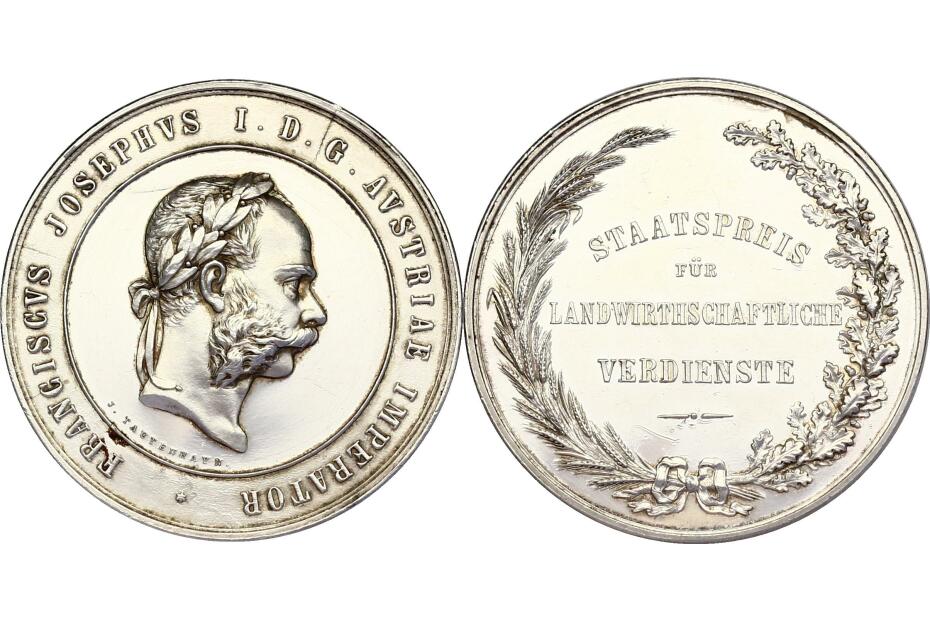 Ag-Medaille o.J. "Landwirtschaftliche Verdienste"  f.stgl.