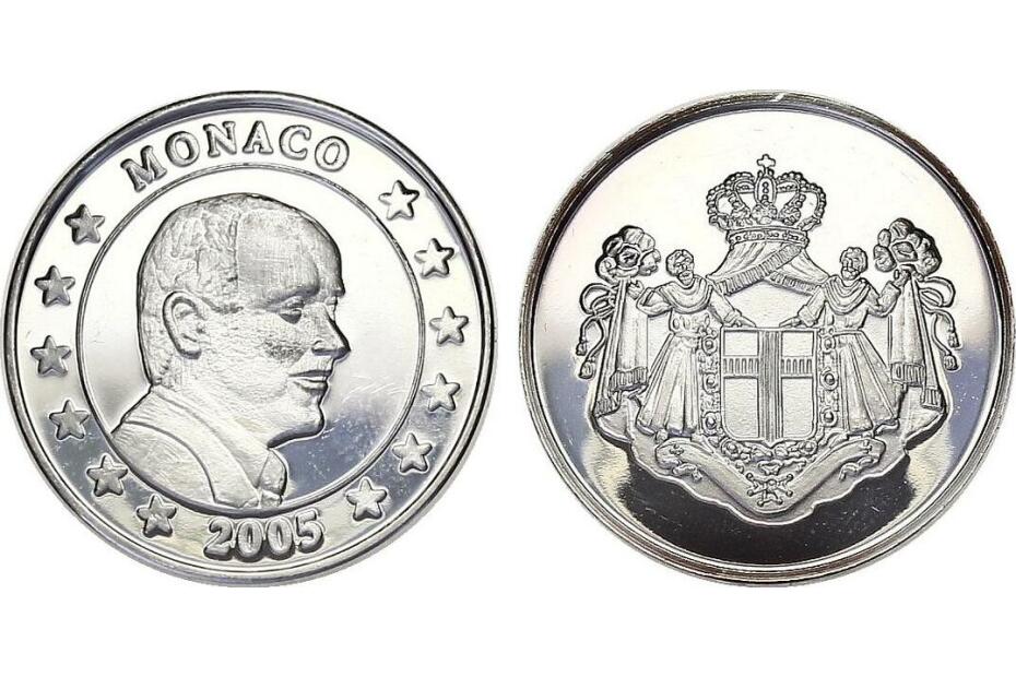 Monaco Ag-Medaille 2005 feine Kr, pp