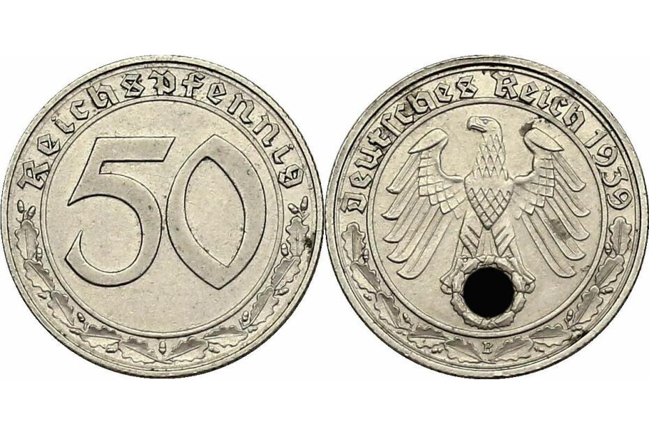 50 Reichspfennig 1939 B J.365  vz