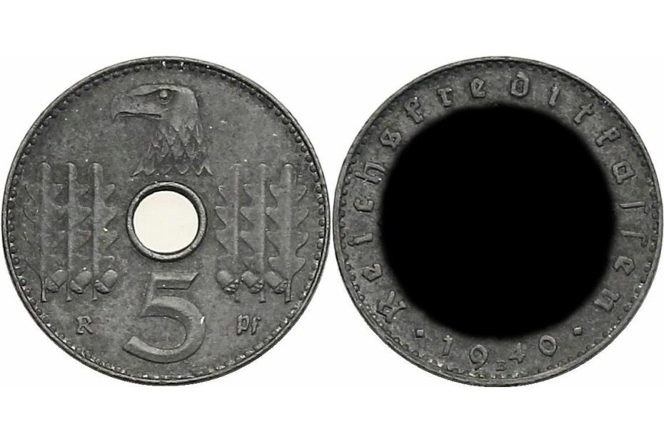 5 Reichspfennig "Reichskreditkassen" 1940 B J.N618  vz