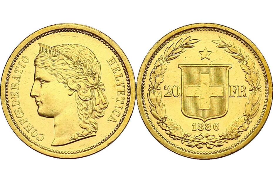 20 Franken 1886 HMZ.1185  vz-stgl
