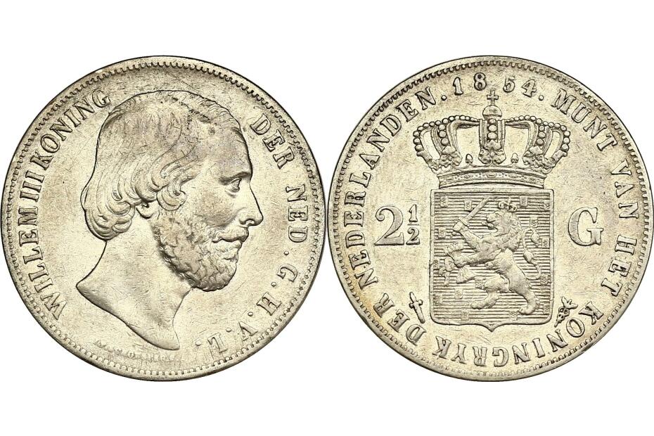 2 ½ Gulden 1854  KM.82  ss+