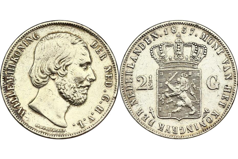 2 ½ Gulden 1857  KM.82  ss