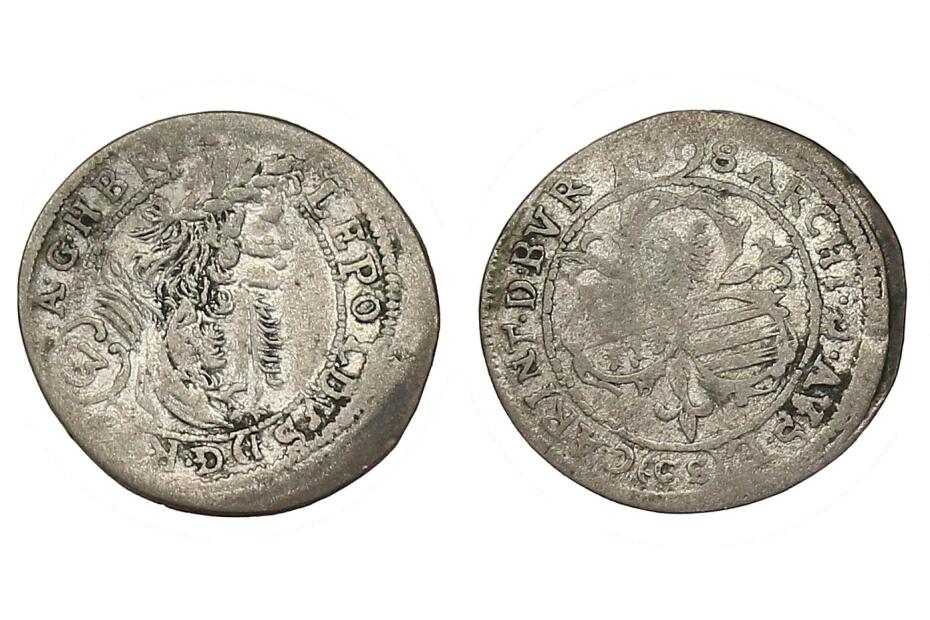 Groschen 1698 CS St.Veit.  Her.1399  ss/f.ss  R