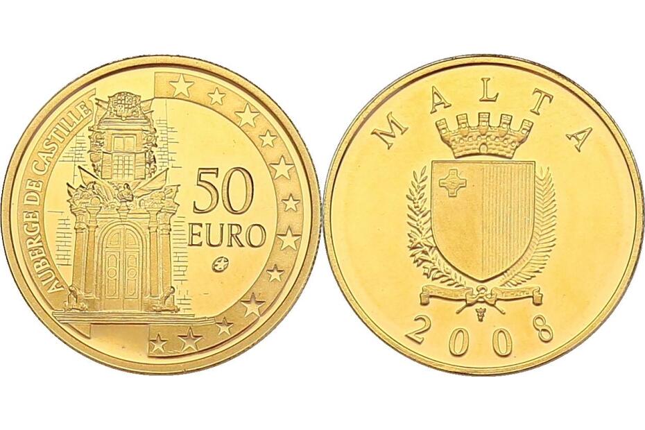 50 Euro 2008 "Auberge de Castille" KM.137  stgl.