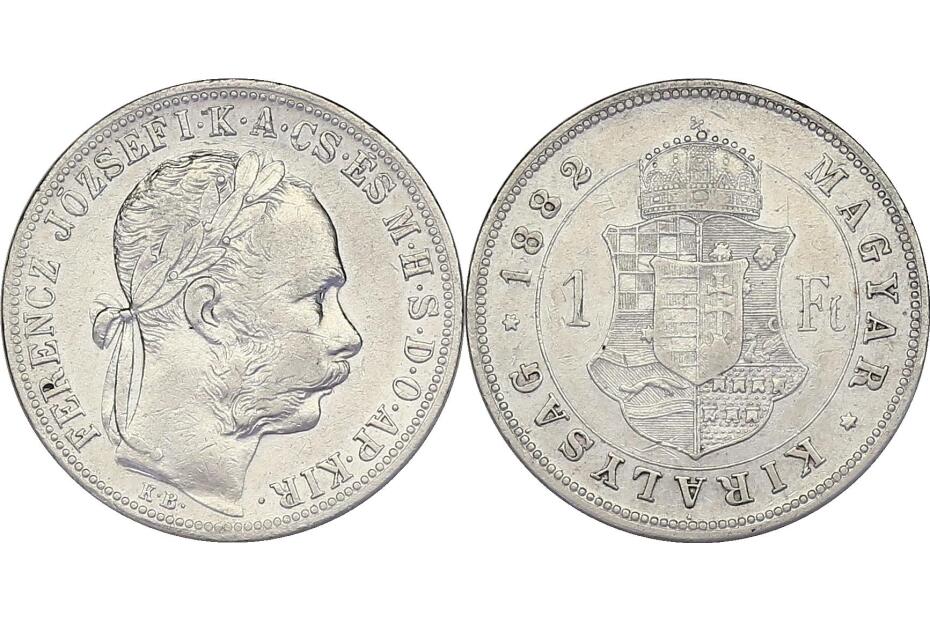 1 Forint 1882 KB  J.359/Fr.1786  ss
