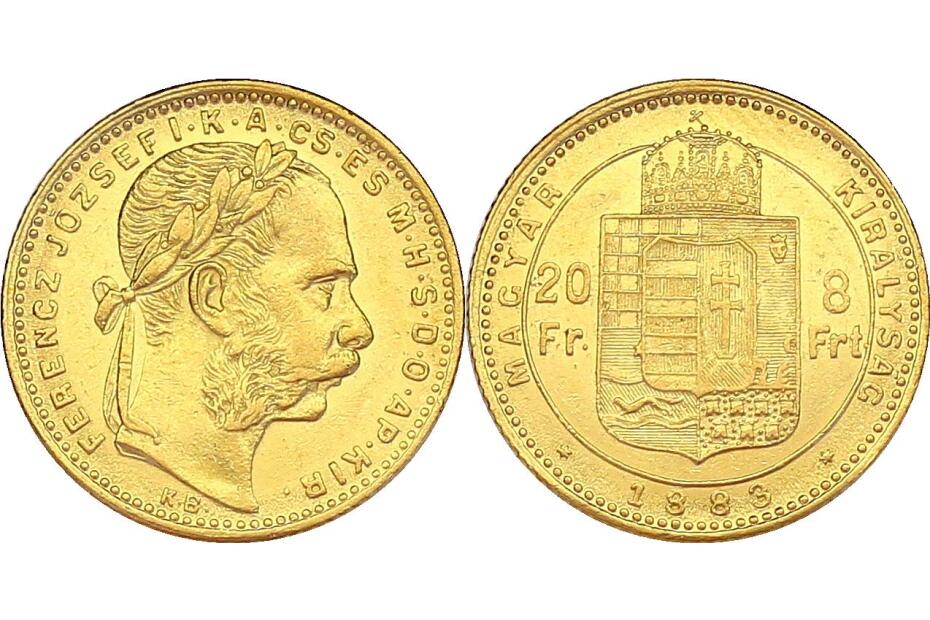 8 Forint 1883 KB J.364a/Fr.1731  vz (3)